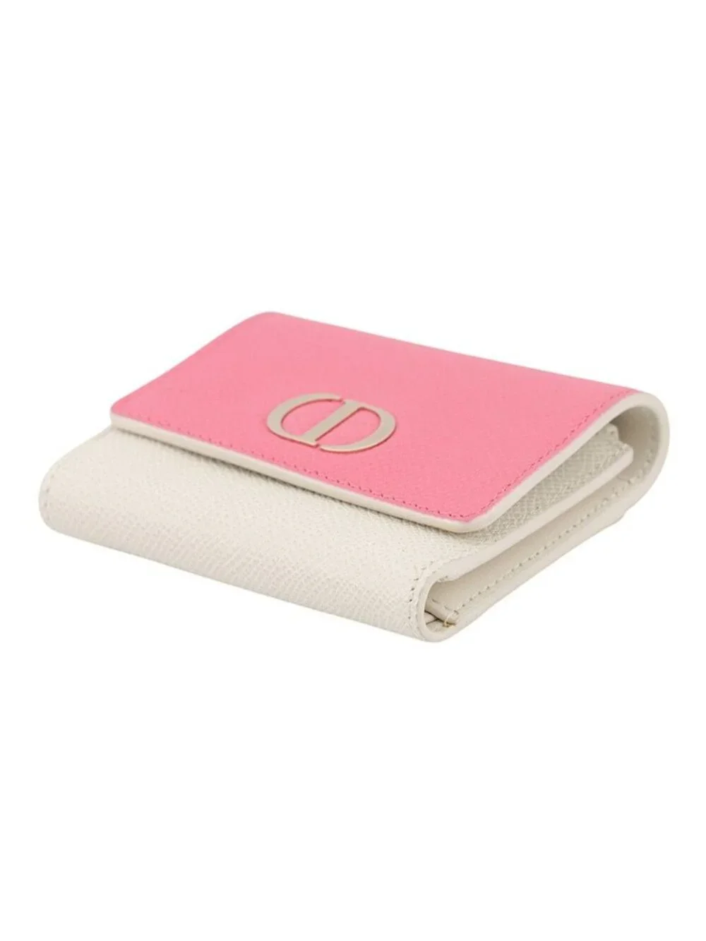 Dior Trifold Wallet 30 Montaigne Lotus Bicolor